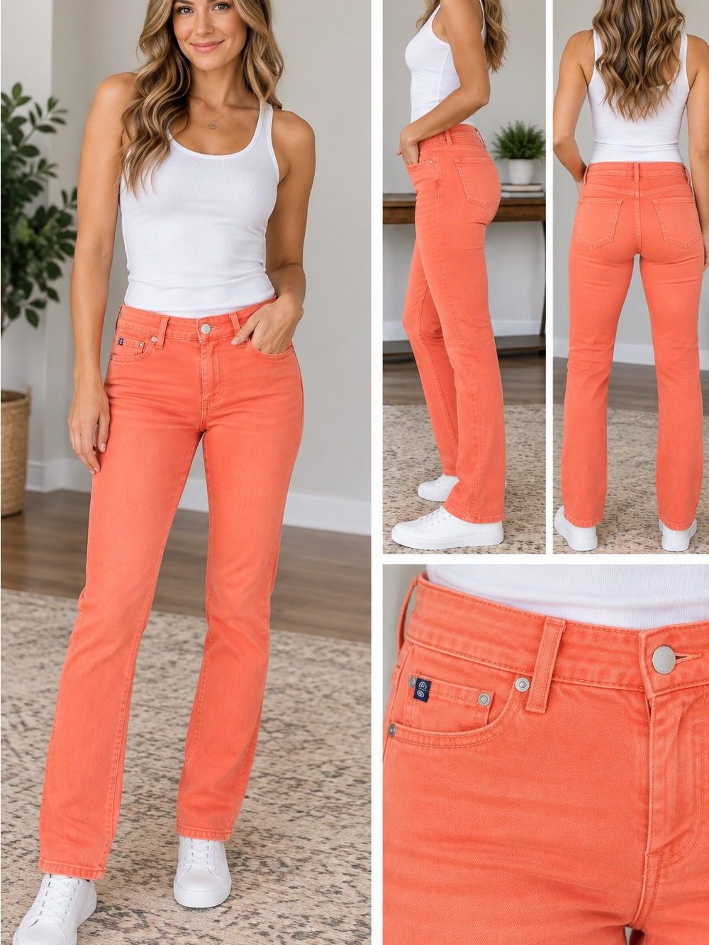 Ag Adriano Goldschmied Coral Straight-Leg Jeans